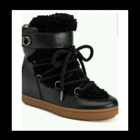 COACH - WEDGE BOOTIES (Monroe Sherling) - Picture 1 of 5